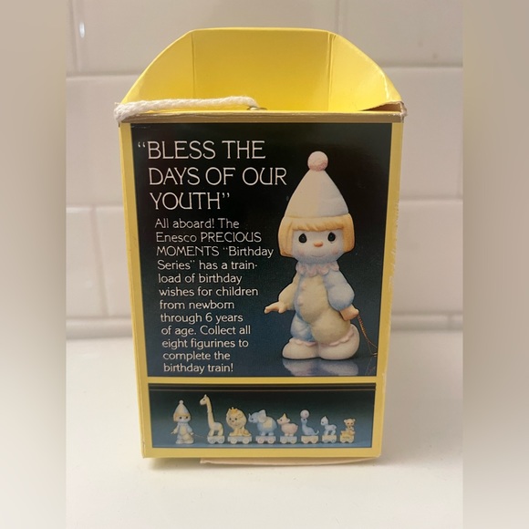 Precious Moments 1985 clown bless our days of our youth birthday train figure - Picture 2 of 10